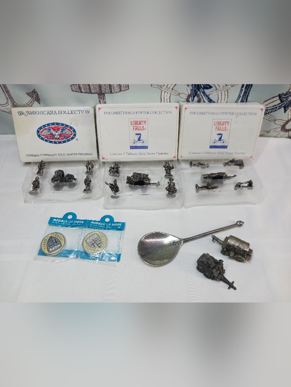 Vintage Pewter Items Lot